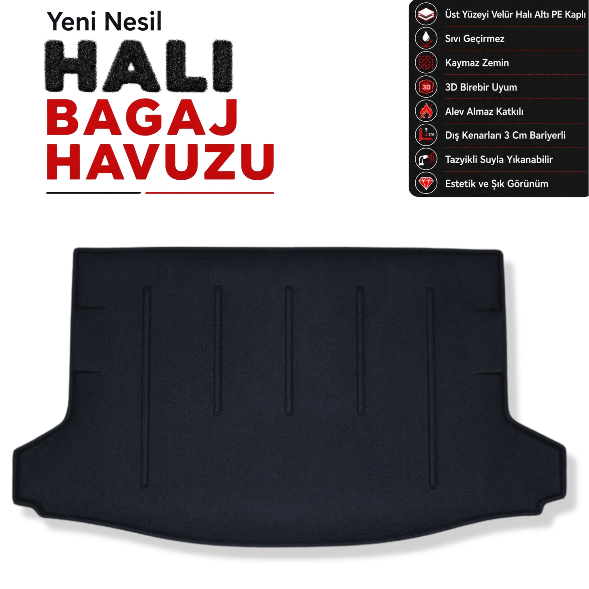 Subaru XV Halı Bagaj Havuzu (2012 - 2017 Arası)