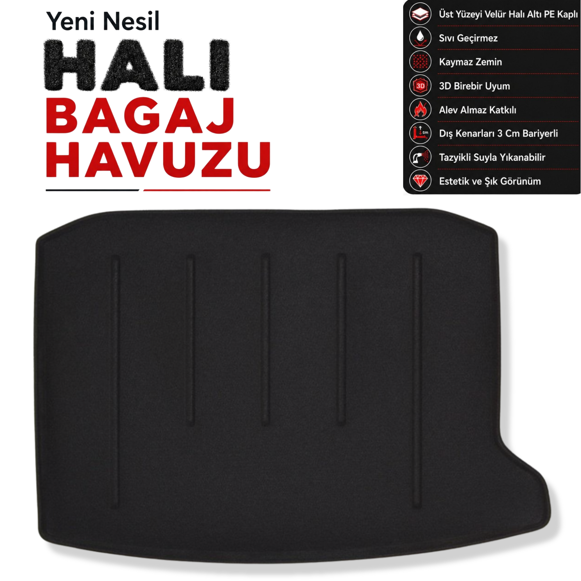 Seat Ateca Halı Bagaj Havuzu (2016 - 2020 Arası)
