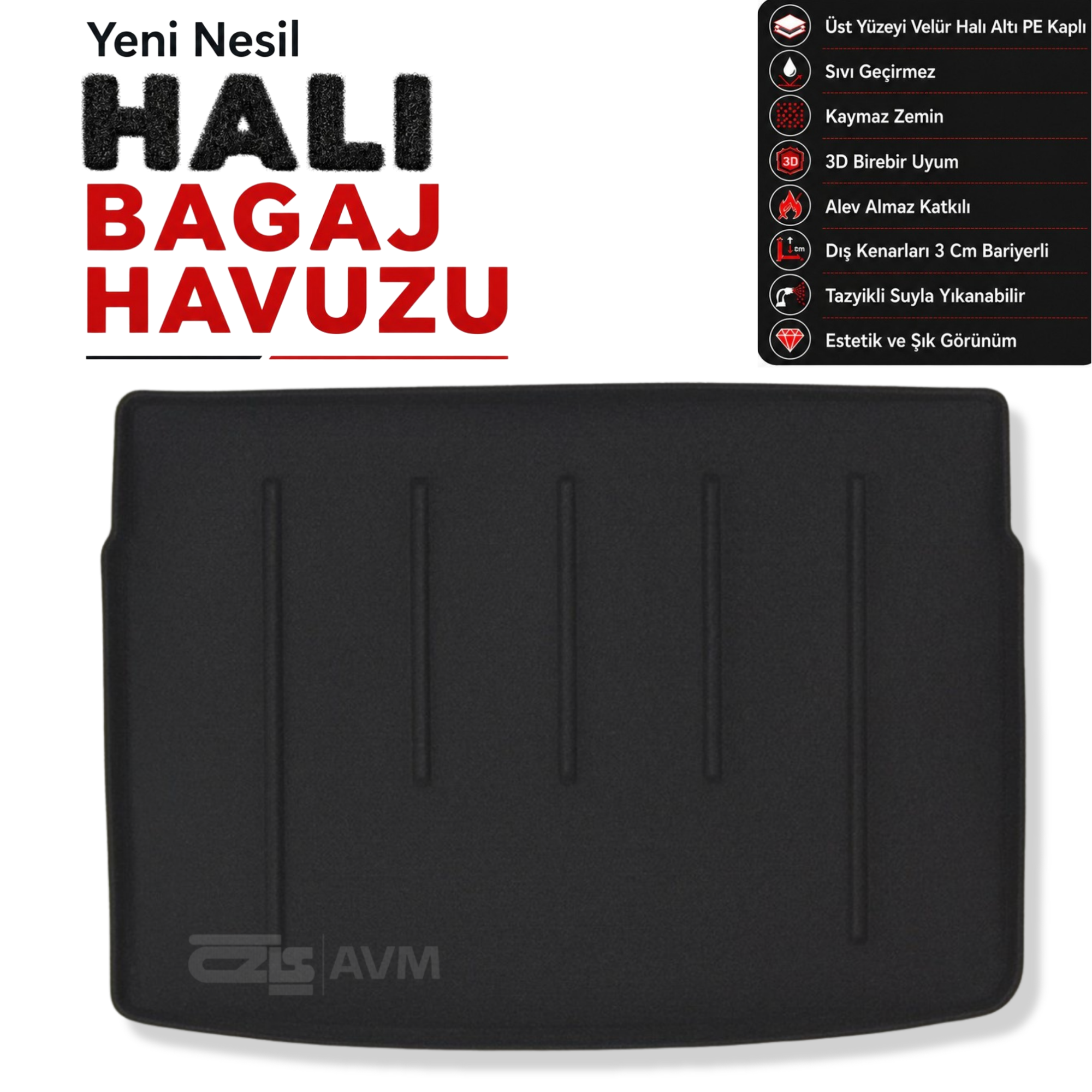 Seat Arona Üst Raf Halı Bagaj Havuzu (2017 Sonrası)