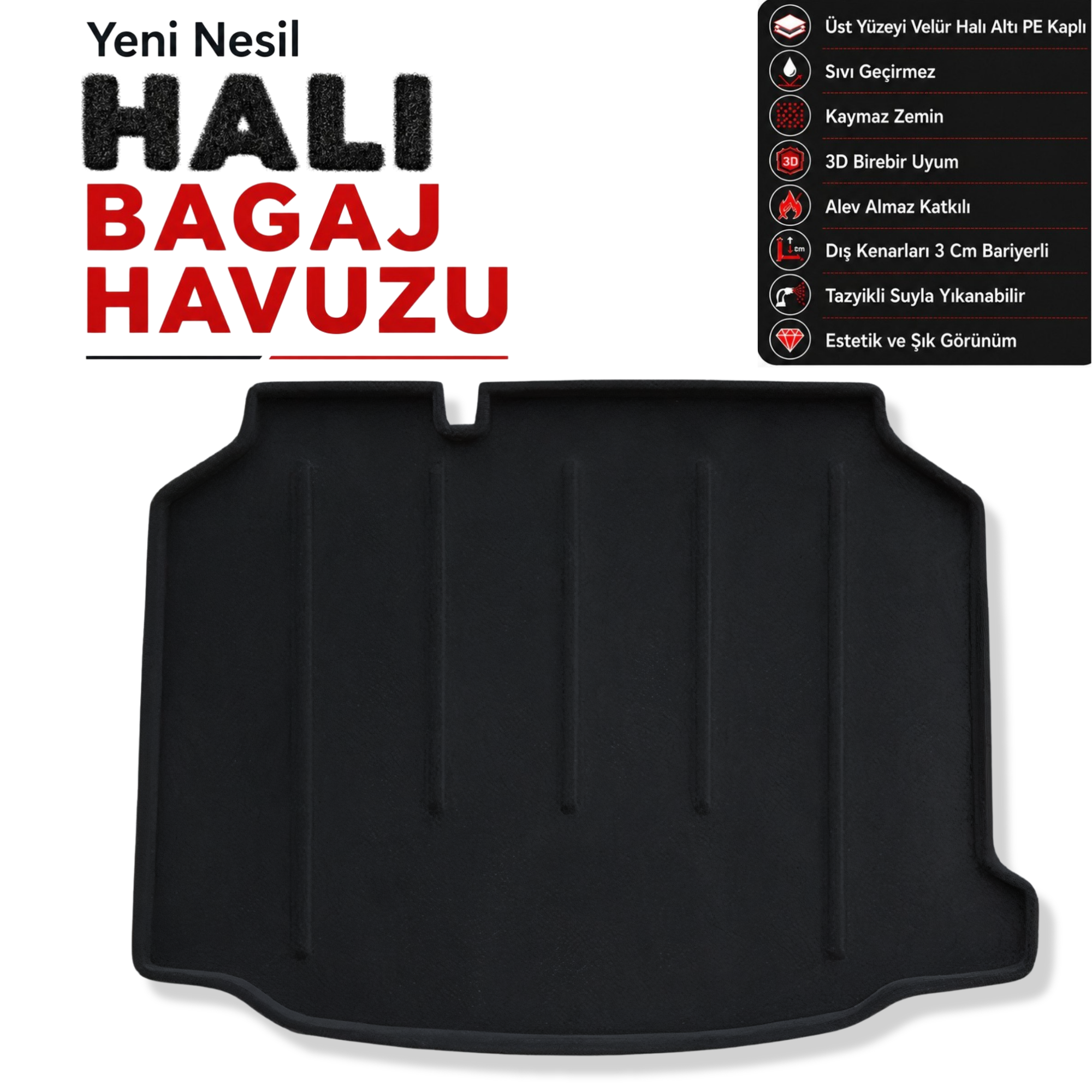 Skoda Fabia Halı Bagaj Havuzu (2015 - 2020 Arası)