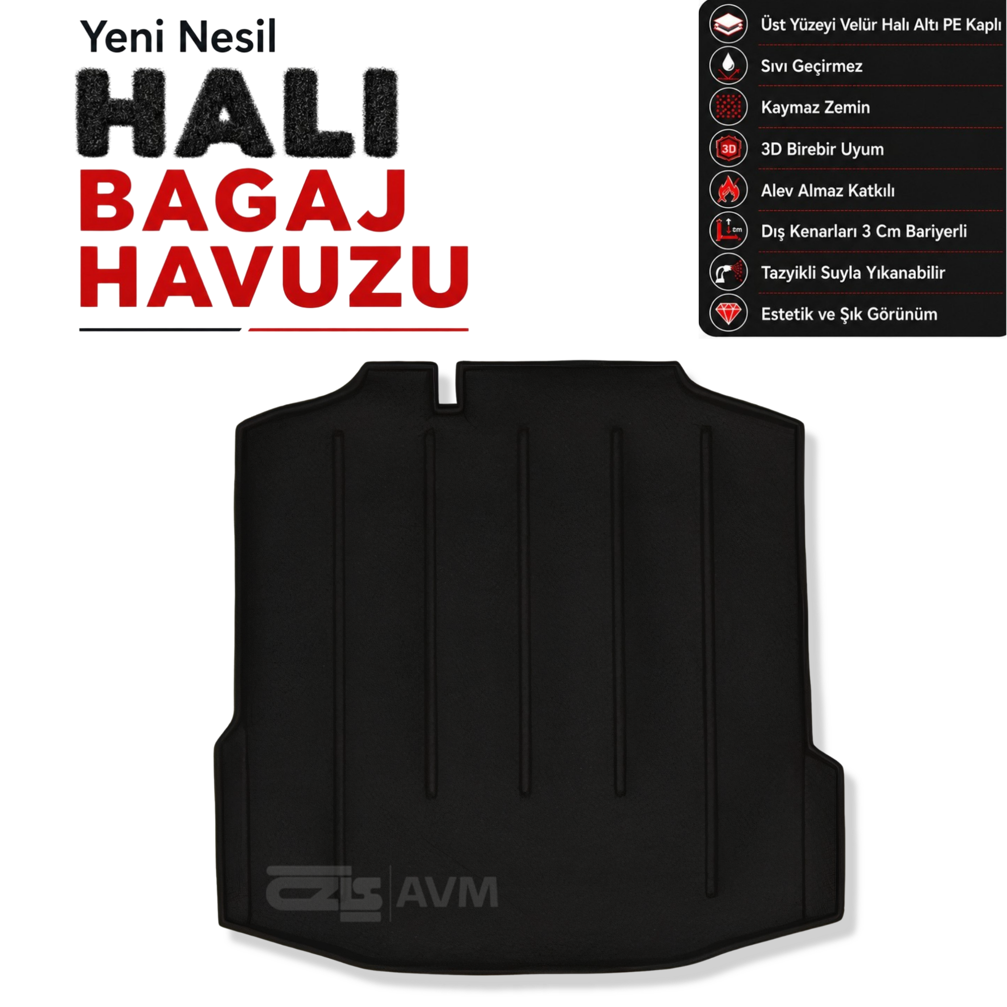 Skoda Rapid Halı Bagaj Havuzu (2013 - 2019 Arası)