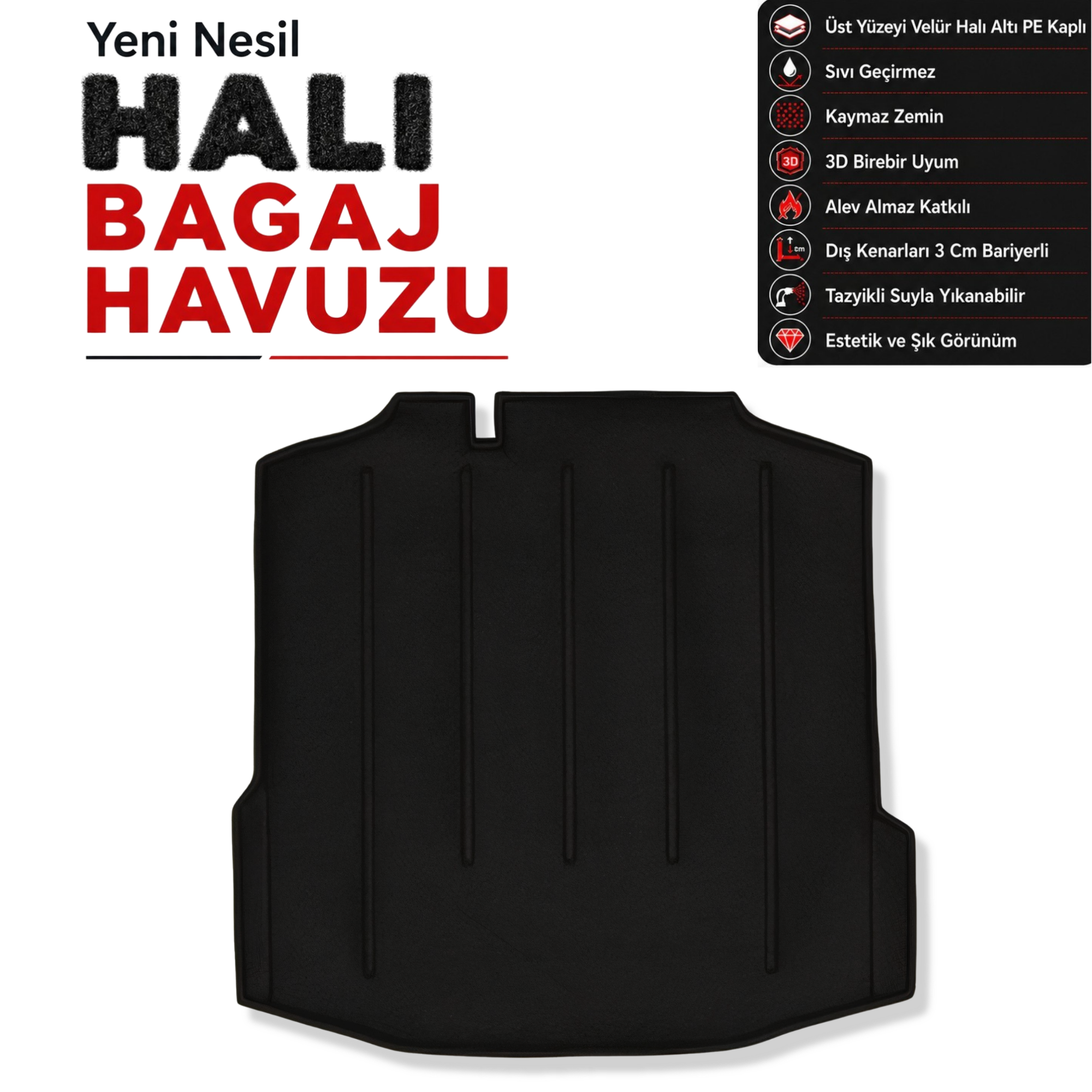 Skoda Rapid Halı Bagaj Havuzu (2013 - 2019 Arası)