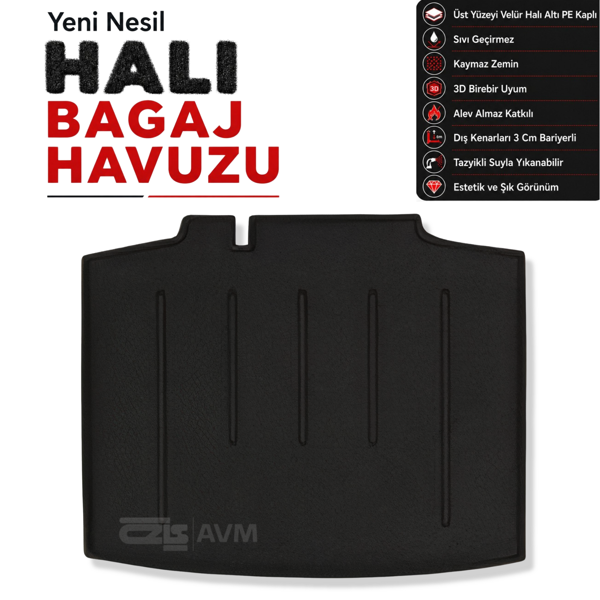 Skoda Rapid Spaceback Halı Bagaj Havuzu (2013 - 2019 Arası)