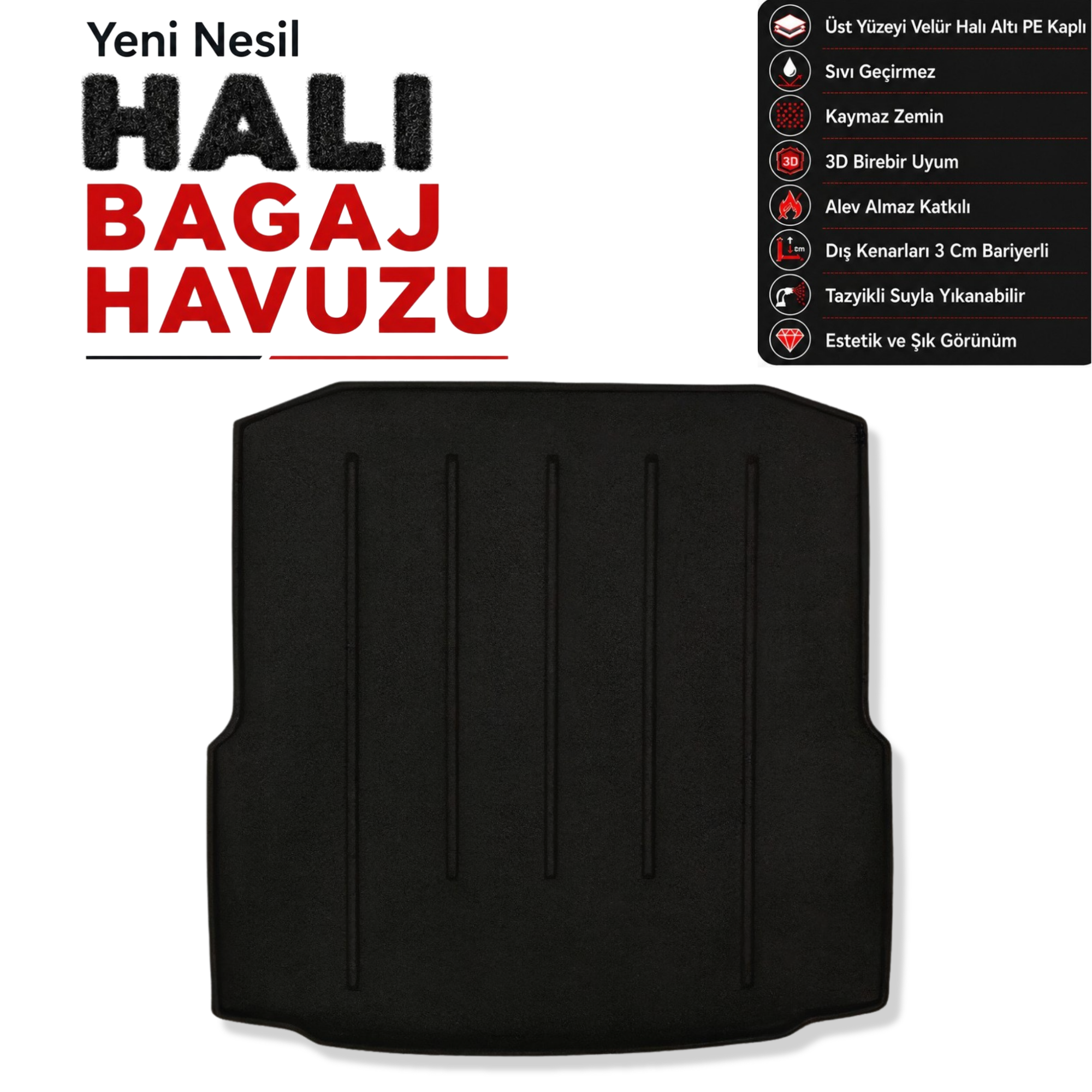 Skoda Octavia 3 Halı Bagaj Havuzu (2013 - 2020 Arası)