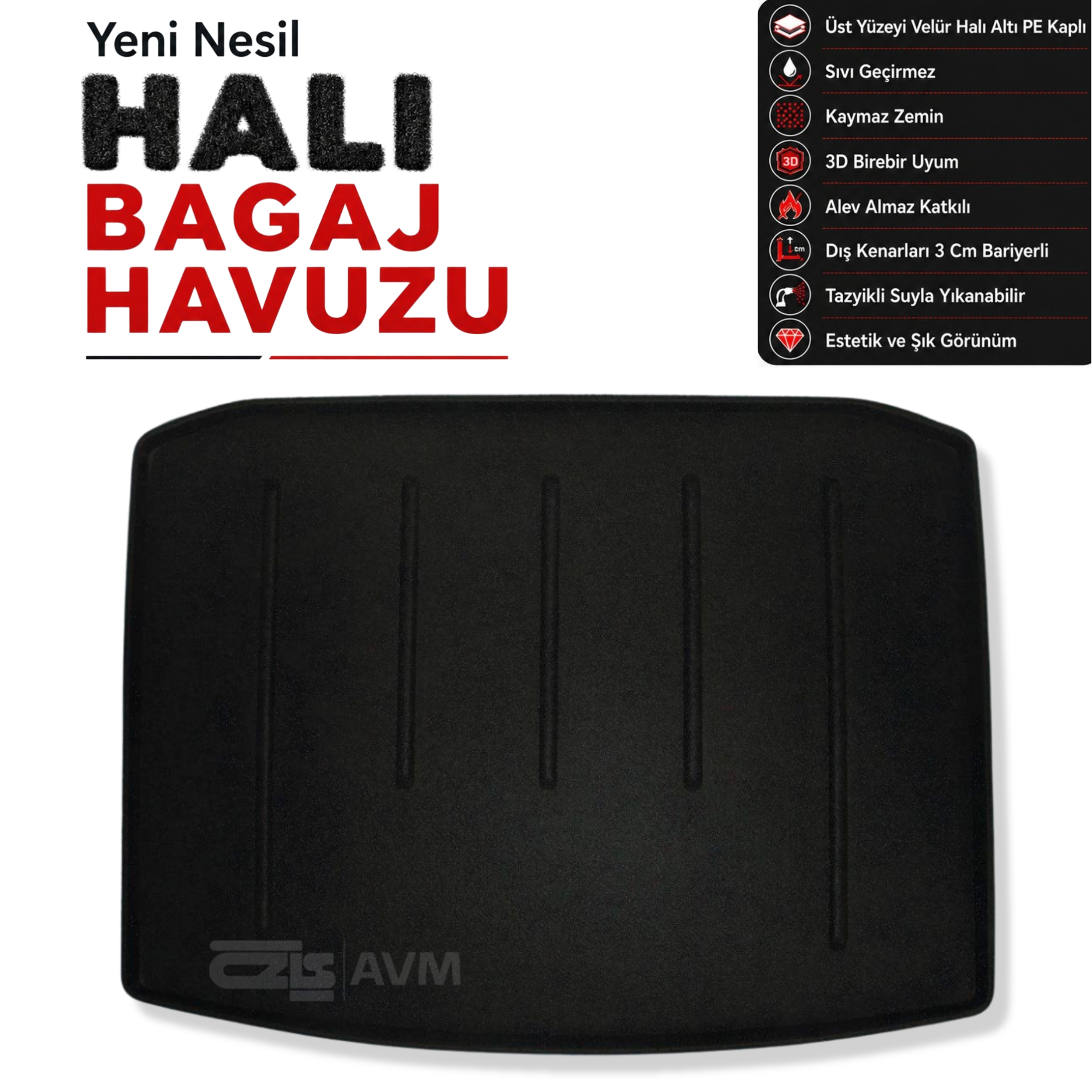 Skoda Karoq Halı Bagaj Havuzu (2017 ve Sonrası)