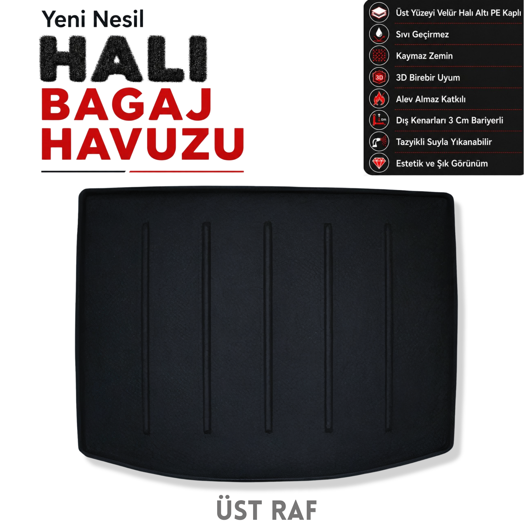 Suzuki SX - 4 Cross Üst Raf Halı Bagaj Havuzu (2021 Sonrası)