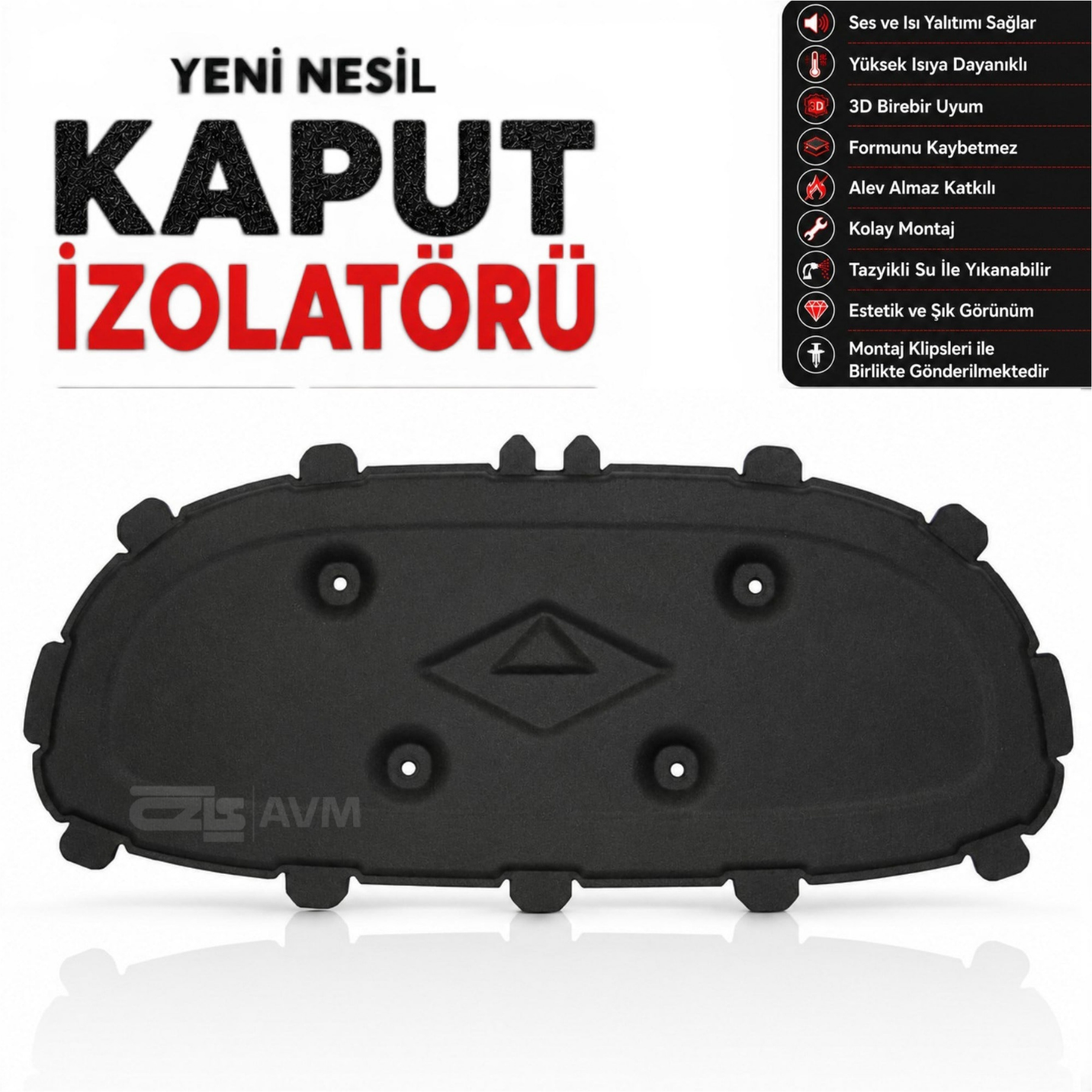 Togg T10X Kaput İzolatörü (2023 Sonrası)