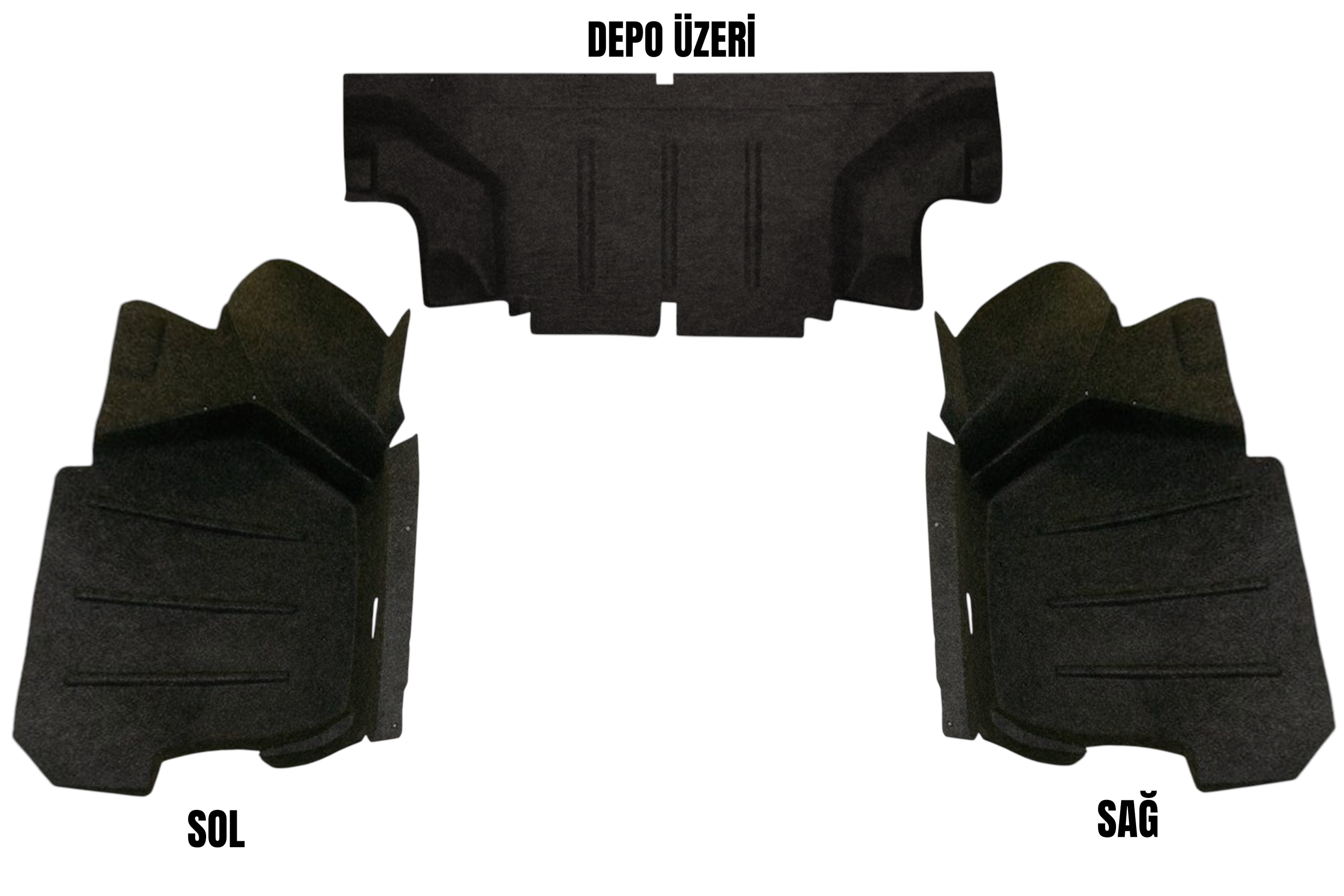 Tofaş Doğan Şahin Bagaj İçi Halı Seti 3 Parça