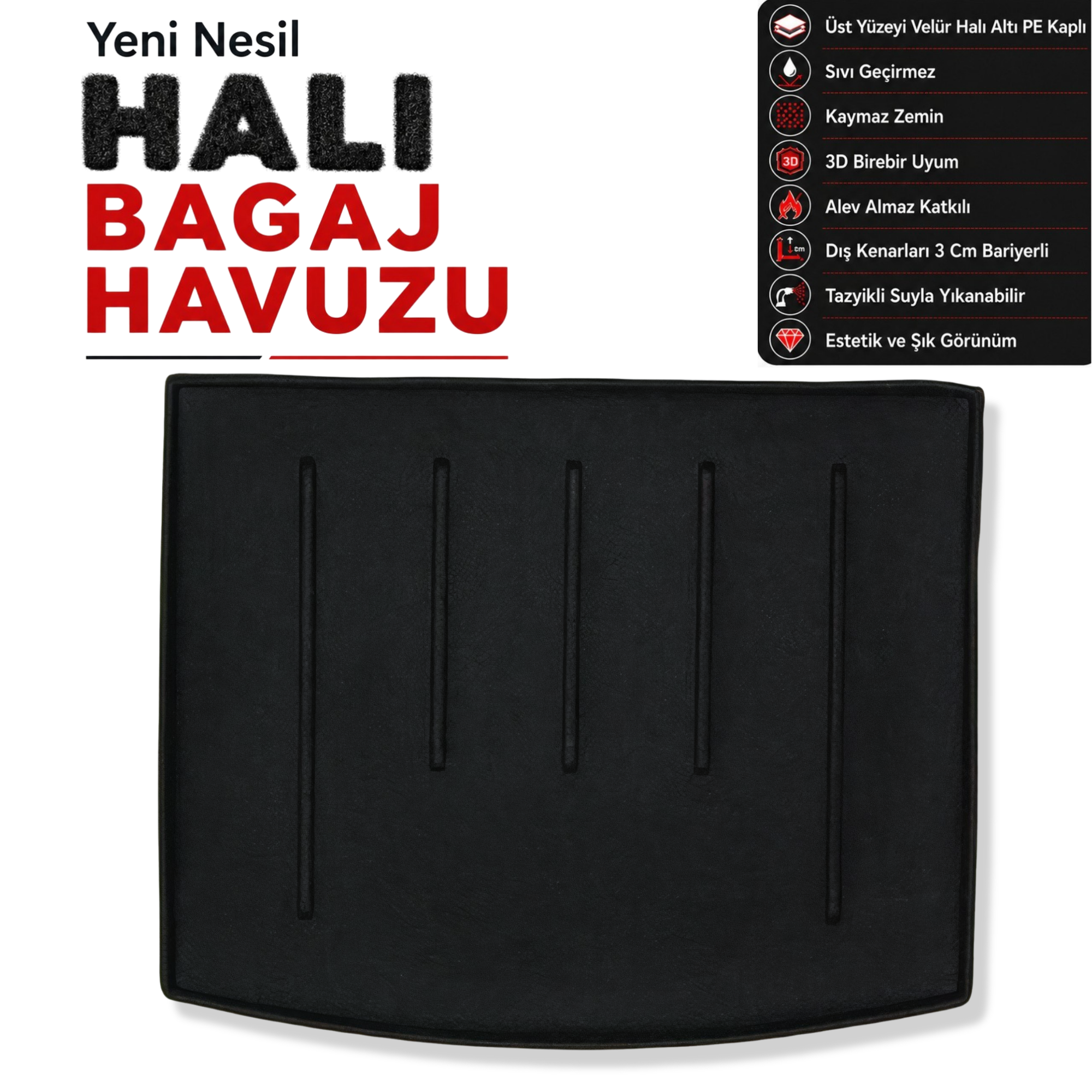 Toyota Auris Halı Bagaj Havuzu (2013 - 2018 Arası)