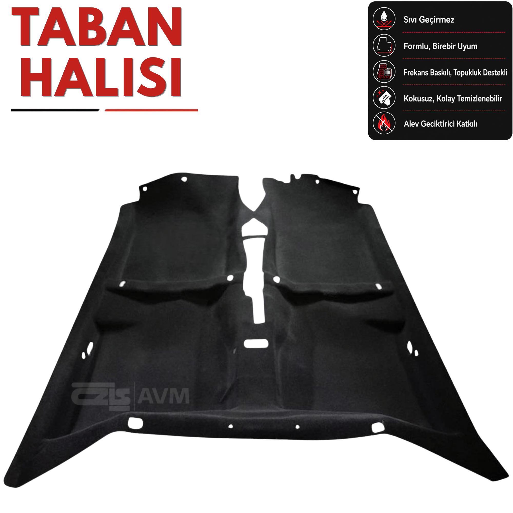 Toyota Corolla AE101 - Terra Taban Halısı Siyah (1993 - 2001 Arası)