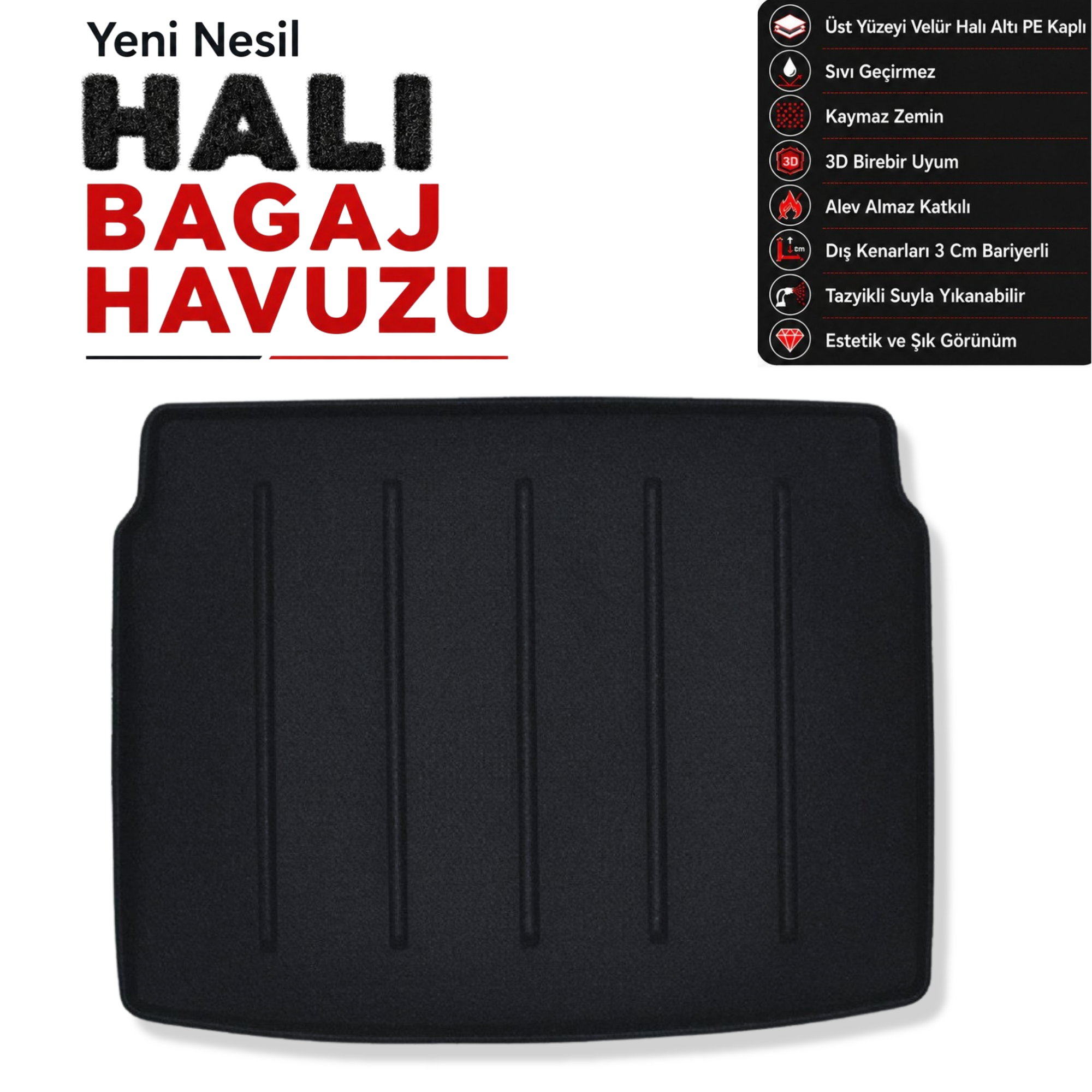 Toyota Yaris Cross (Üst Raf ) Halı Bagaj Havuzu (2022 Sonrası)