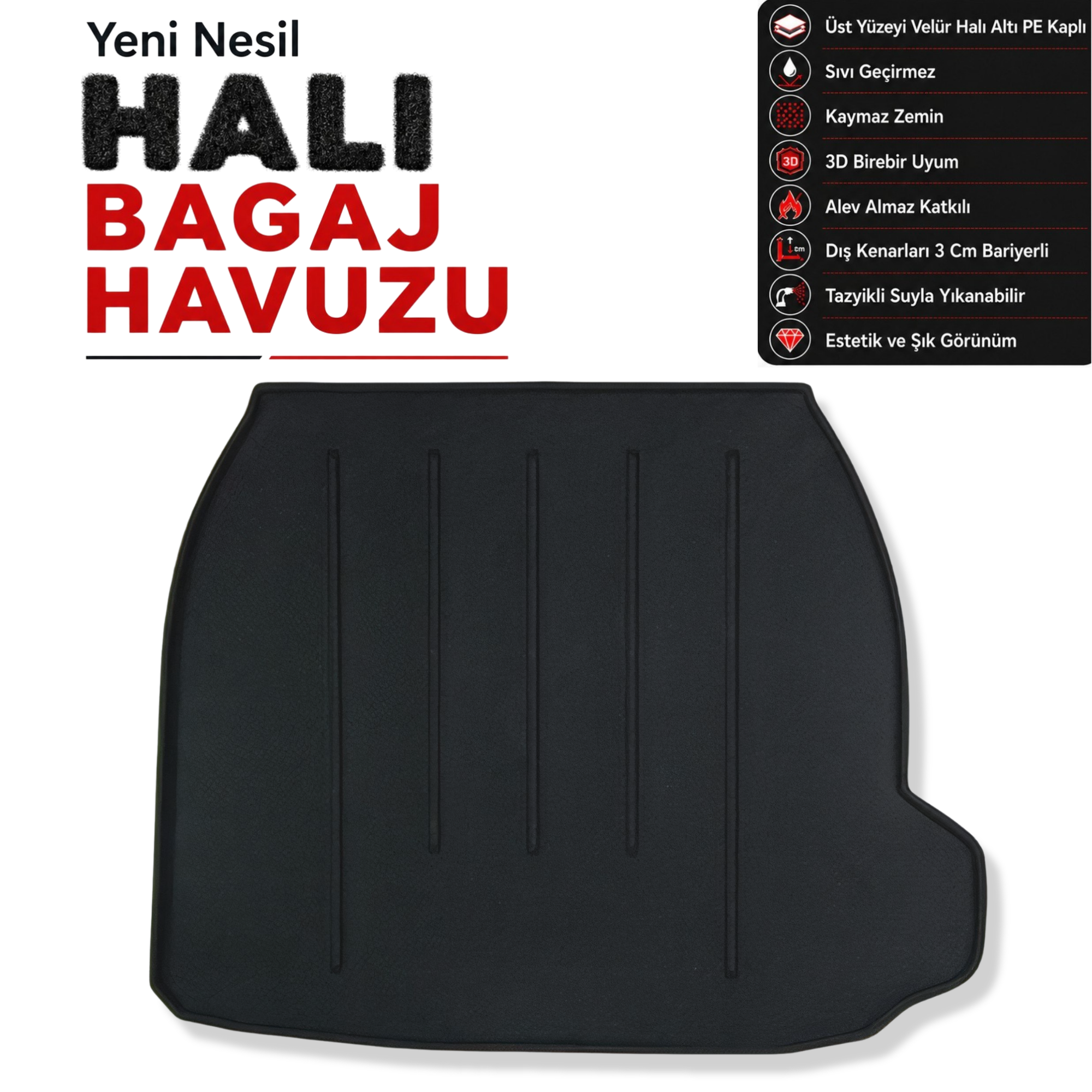 Volvo S80 Halı Bagaj Havuzu (2006 ve 2016 Arası)