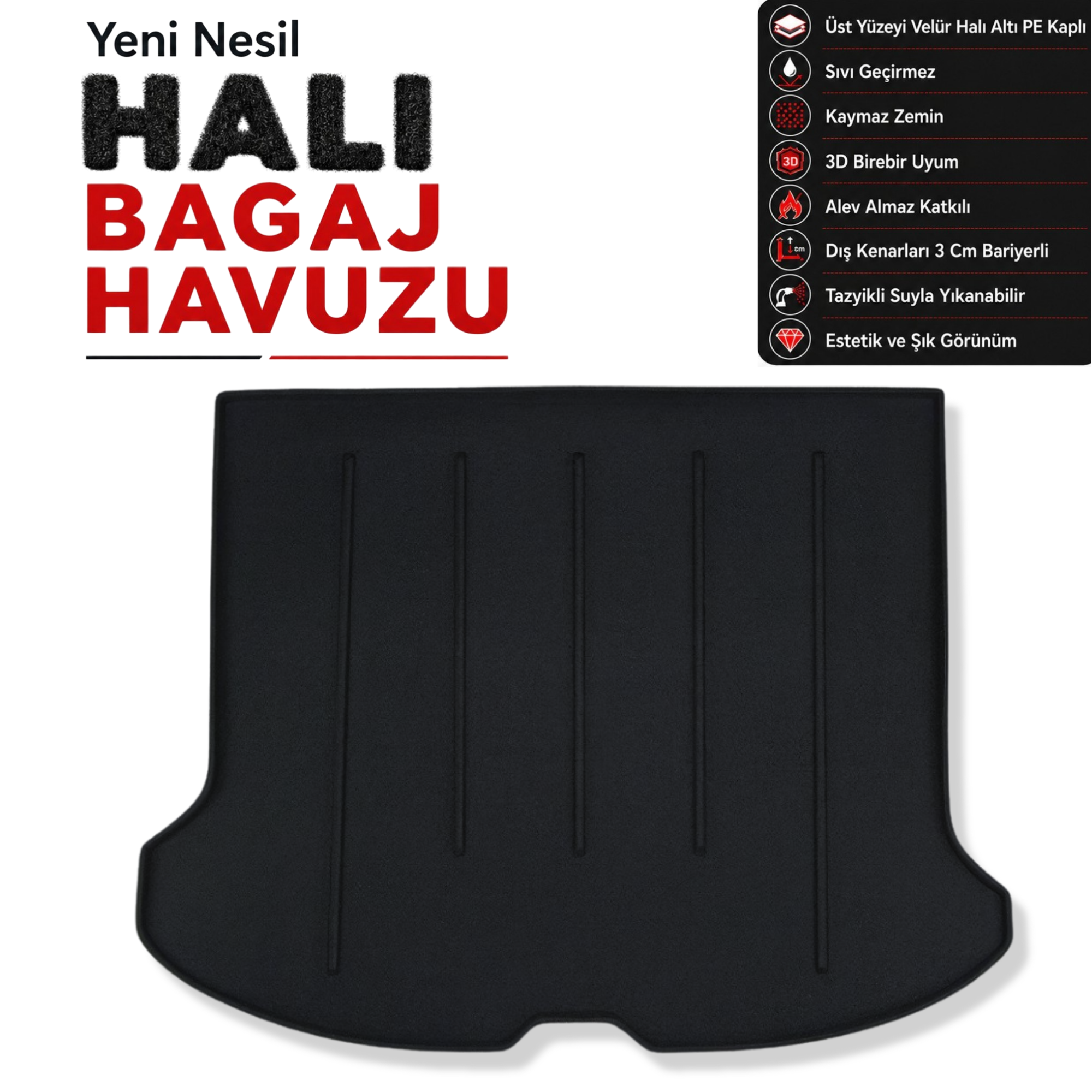 Volvo XC60 Halı Bagaj Havuzu (2008 - 2017 Arası)