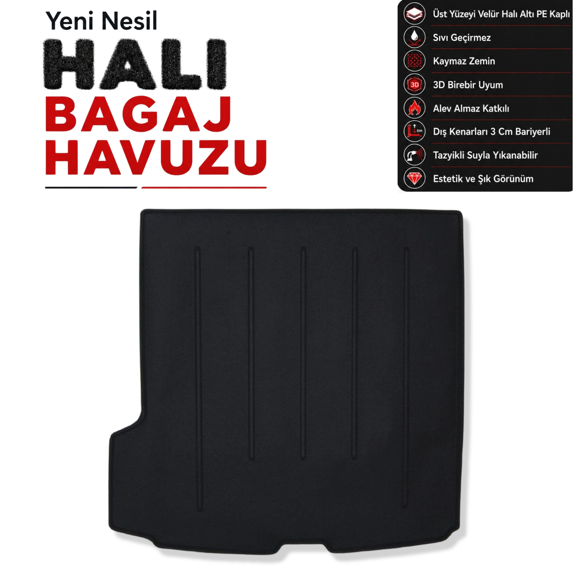 Volvo XC90 Halı Bagaj Havuzu (2015 Sonrası)