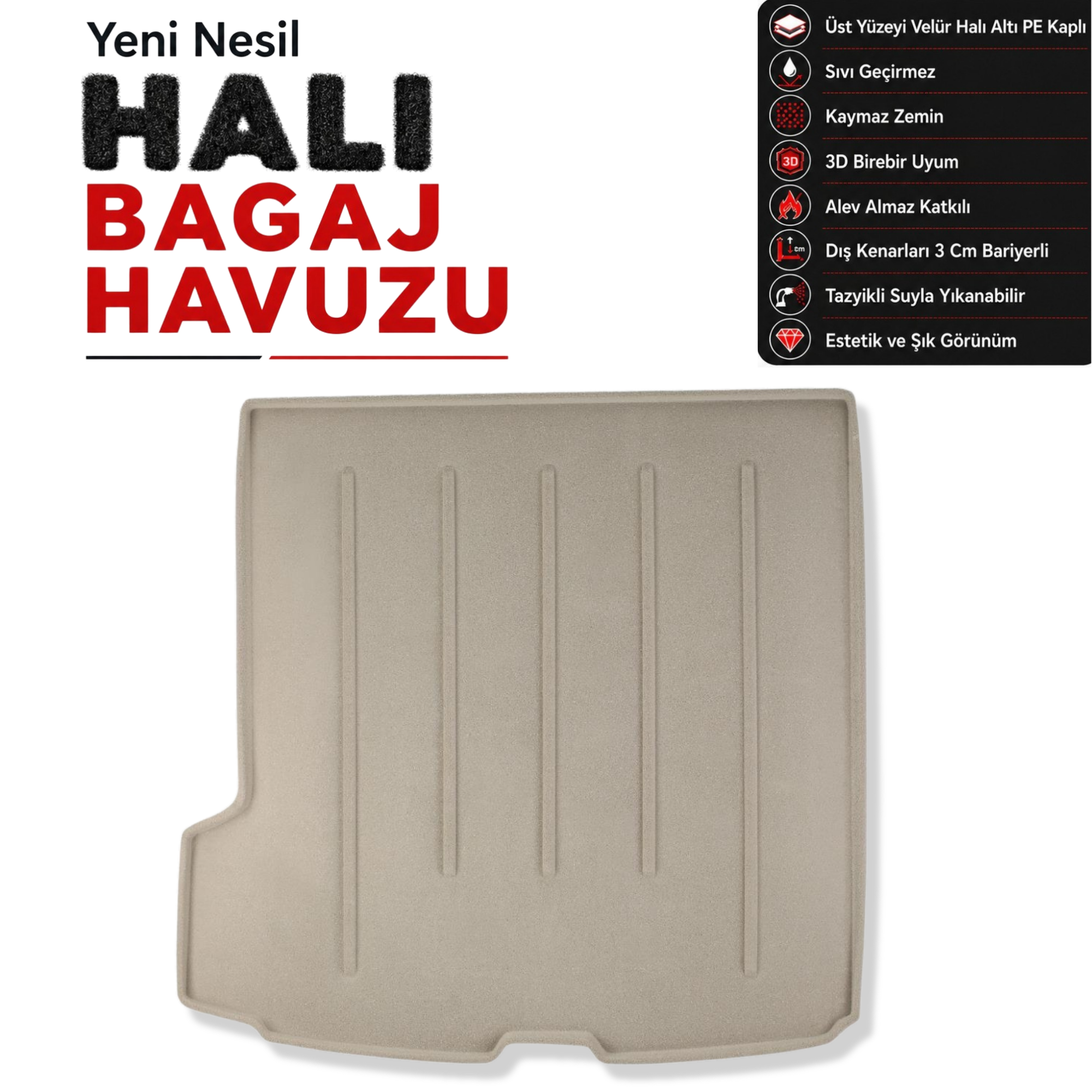 Volvo XC90 Halı Bagaj Havuzu (2015 Sonrası)