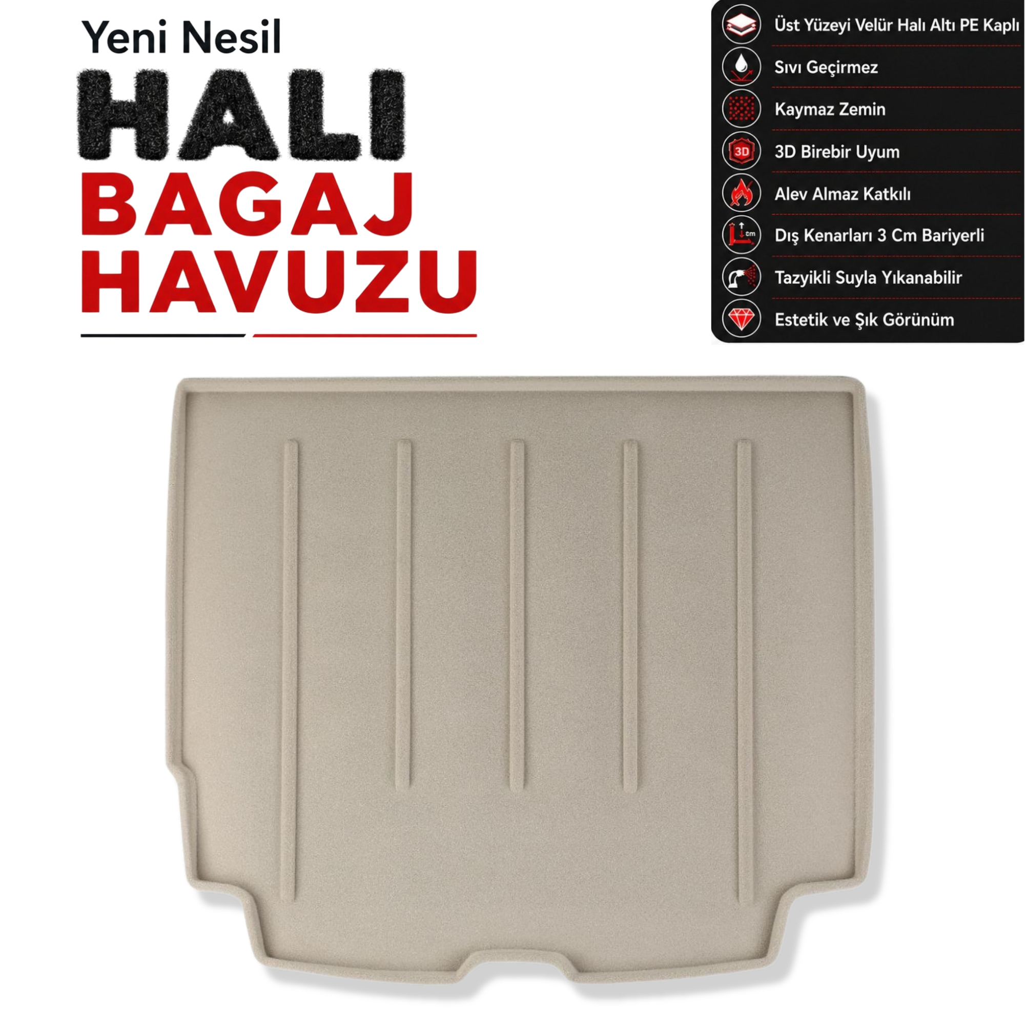 Volvo XC60 Halı Bagaj Havuzu (2017 Sonrası)