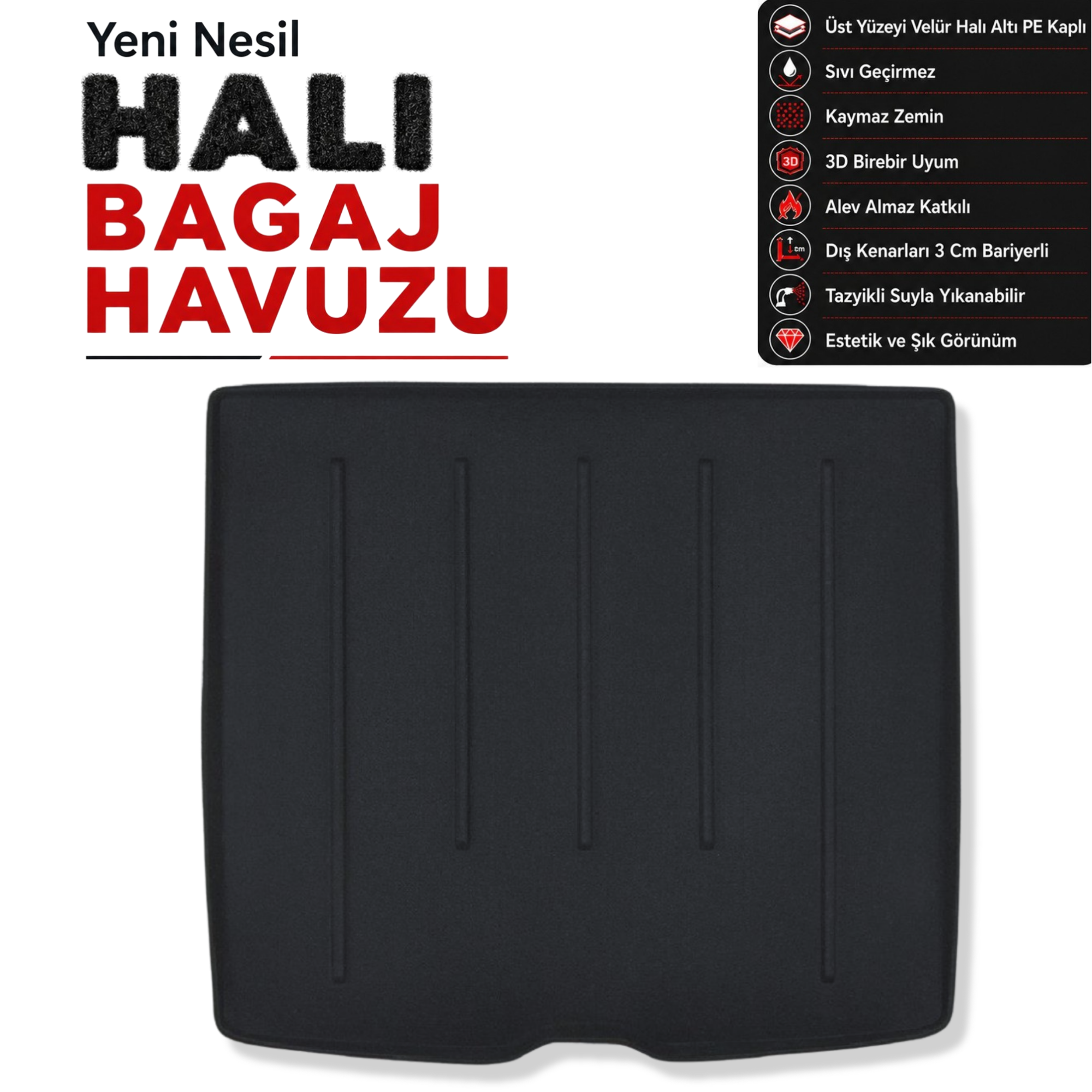 Volvo XC40 Recharge Halı Bagaj Havuzu (2023 ve Sonrası)