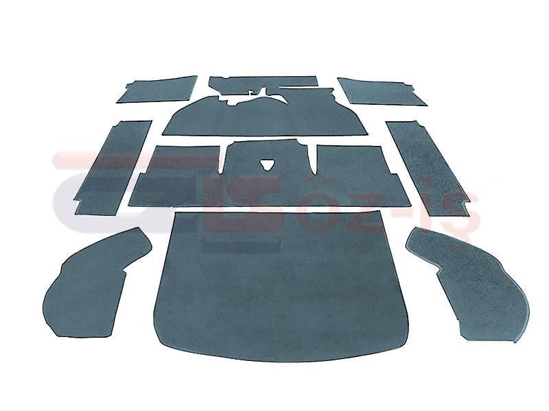 VW 1300 TABAN HALISI 10 PARÇA GRİ 1968 - 1970