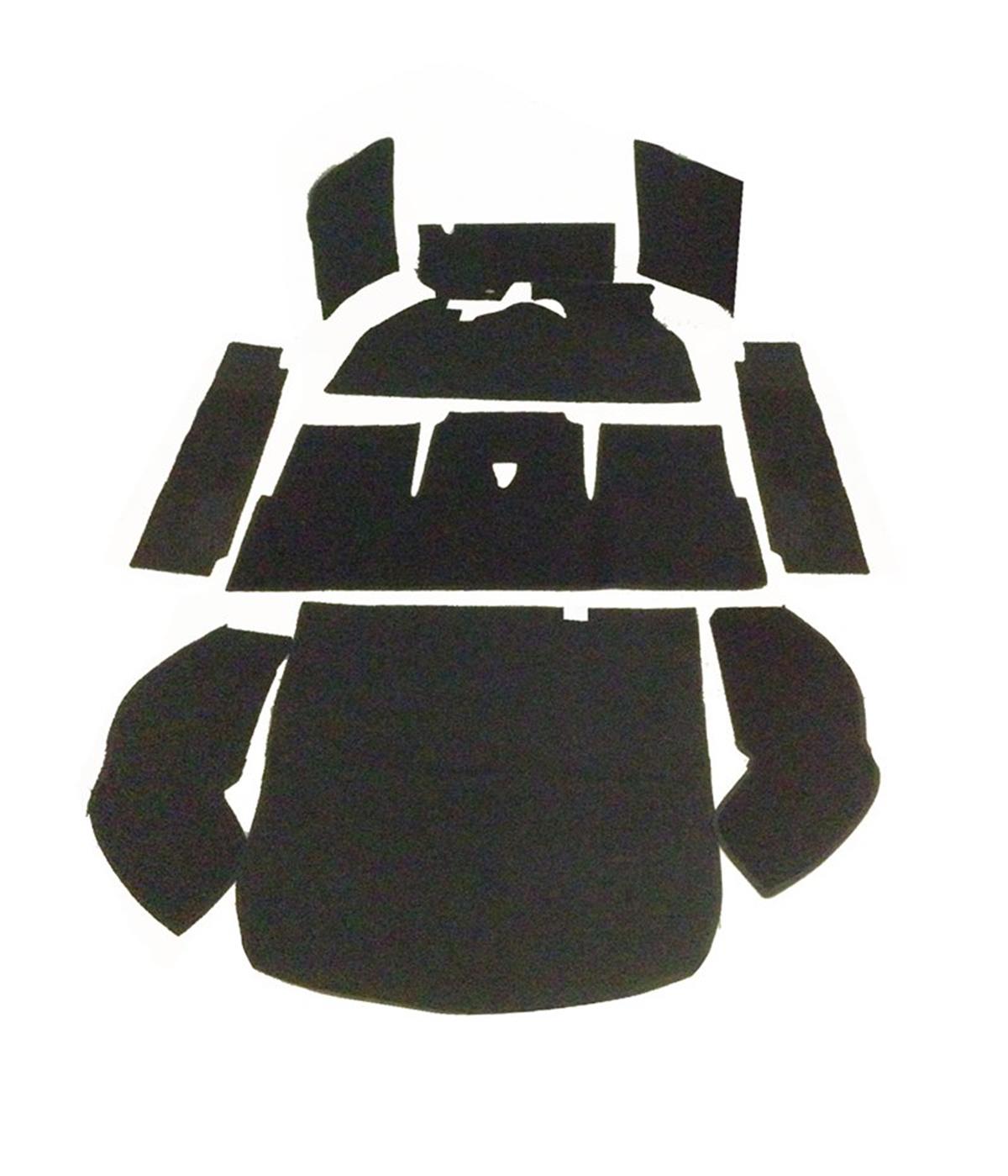 VW 1300 TABAN HALISI 10 PARÇA SİYAH 1968 - 1970