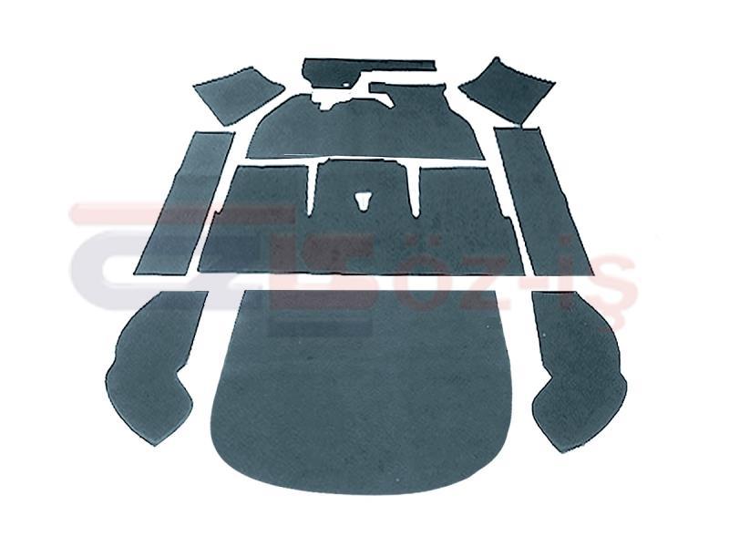 VW 1302 TABAN HALISI 10 PARÇA GRİ 1971 - 1972