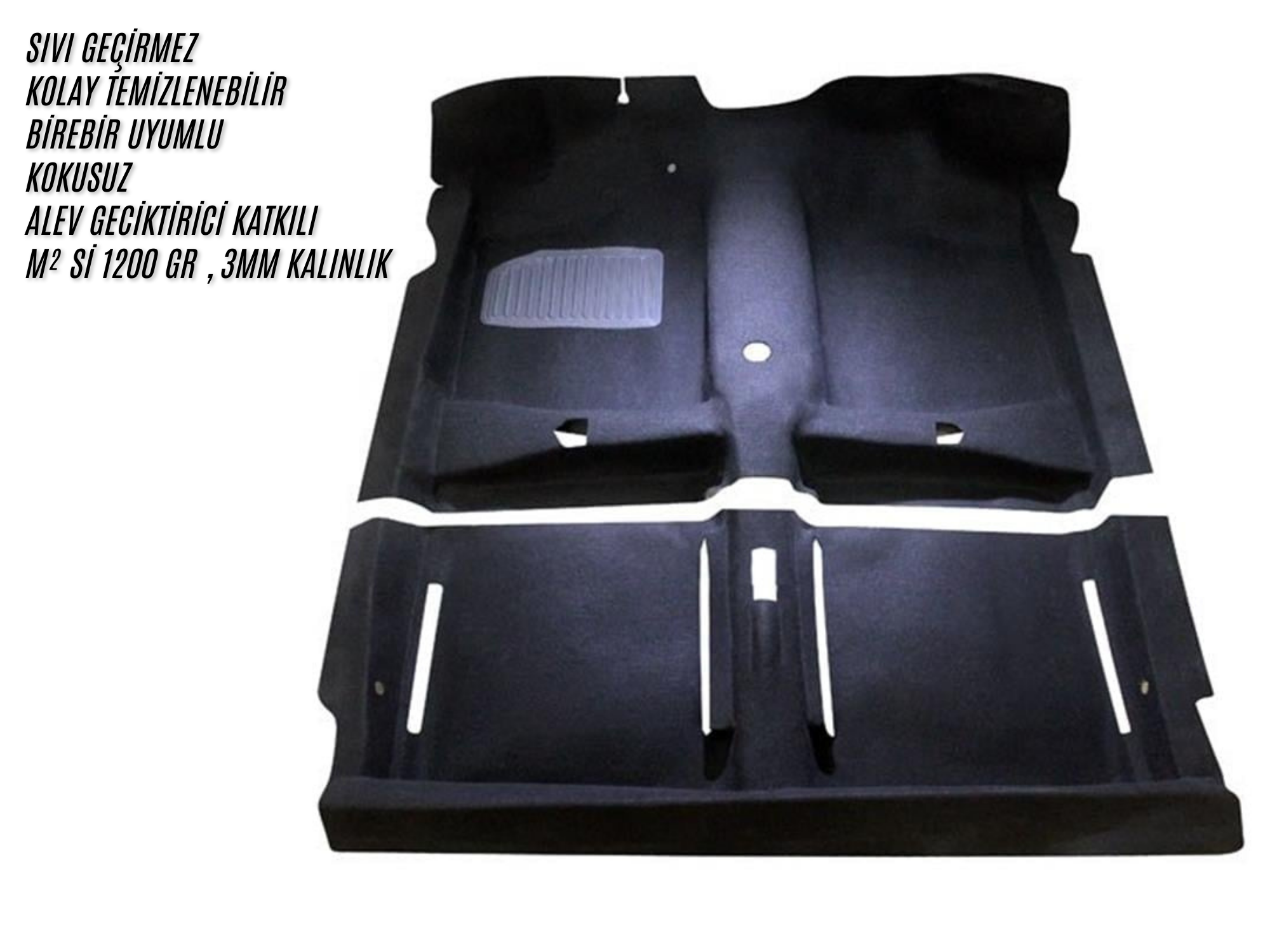 VW GOLF 1 TABAN HALISI ÖN + ARKA 2 PARÇA