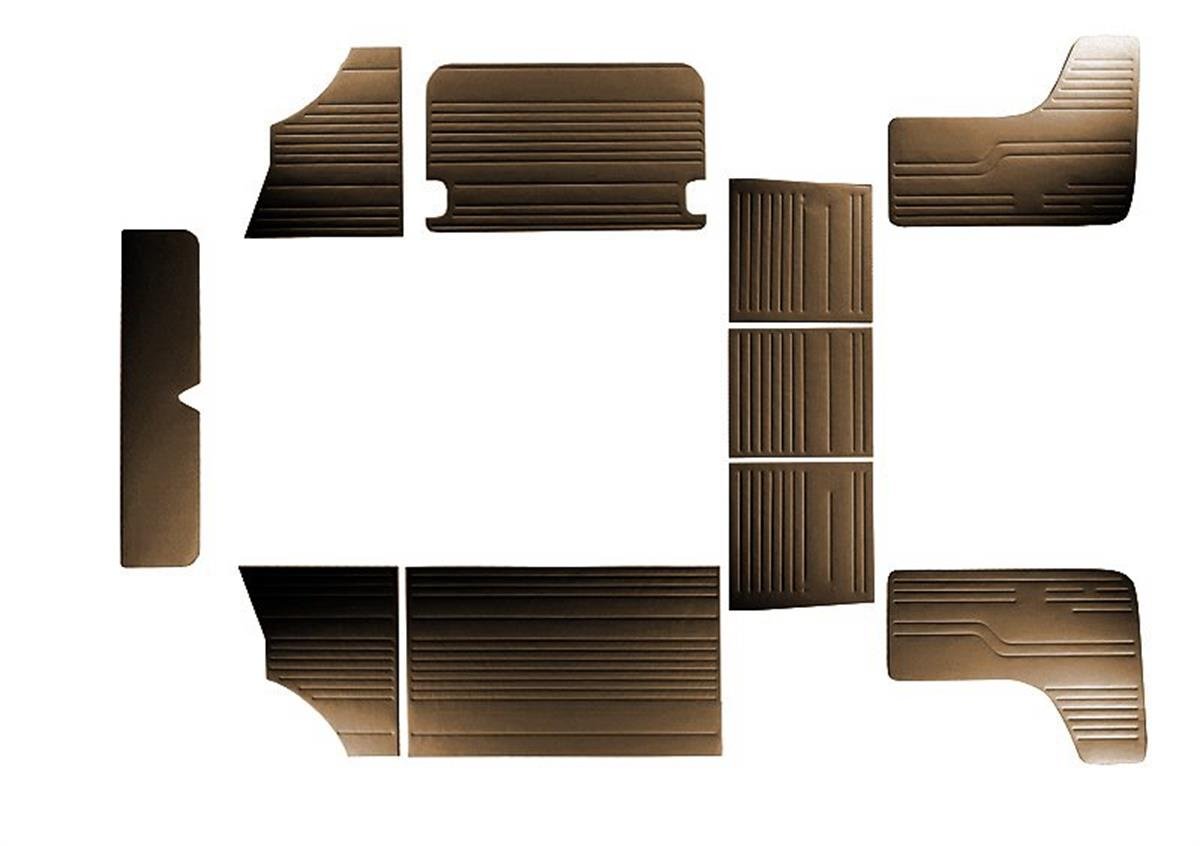 VW TRANS. T2 70-79 KOMBİ İÇ YAN PNL. 10 PRÇ KAHVE