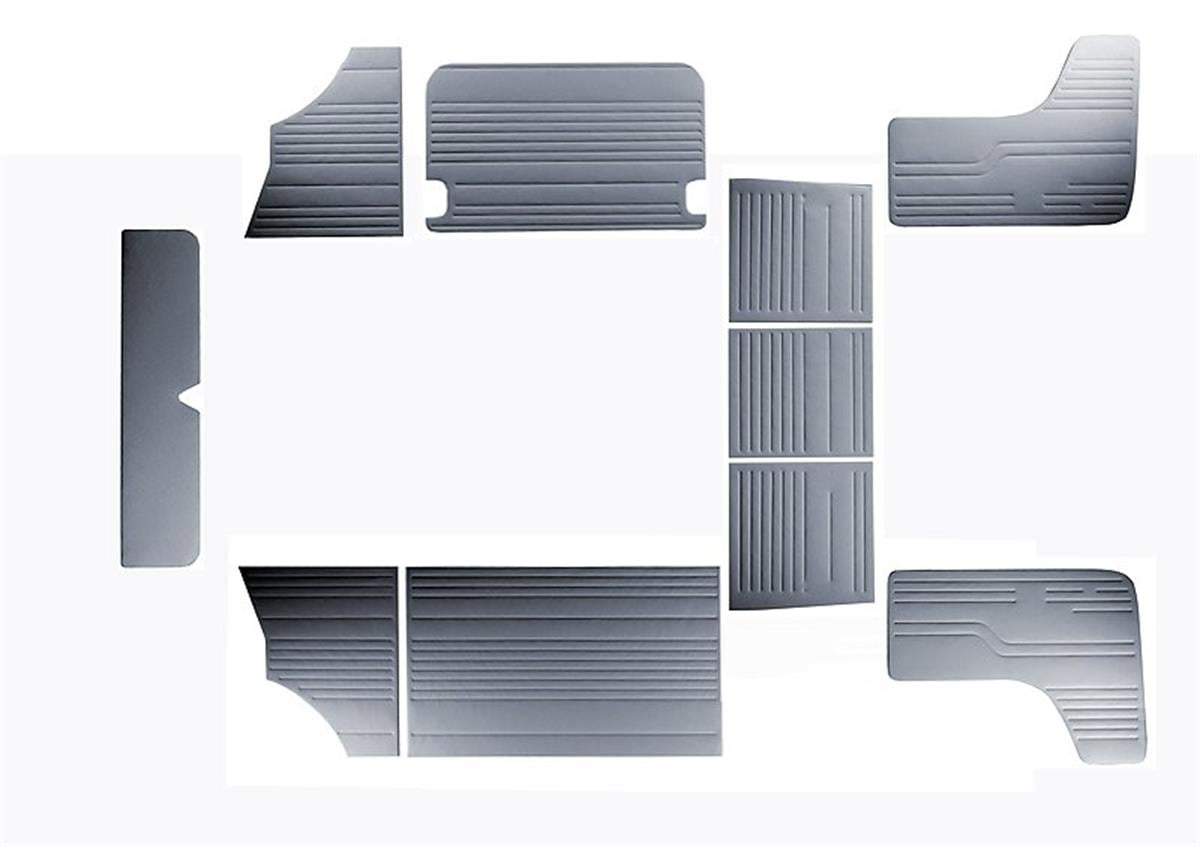 VW TRANS. T2 70-79 KOMBİ İÇ YAN PNL. 10 PRÇ  GRİ