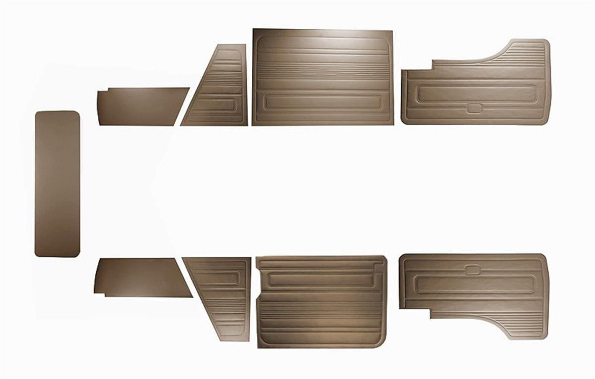 VW TRANSP. T3 85-92 KAPI PANL.DÜZ 9 PRÇ KAHVE O.B.