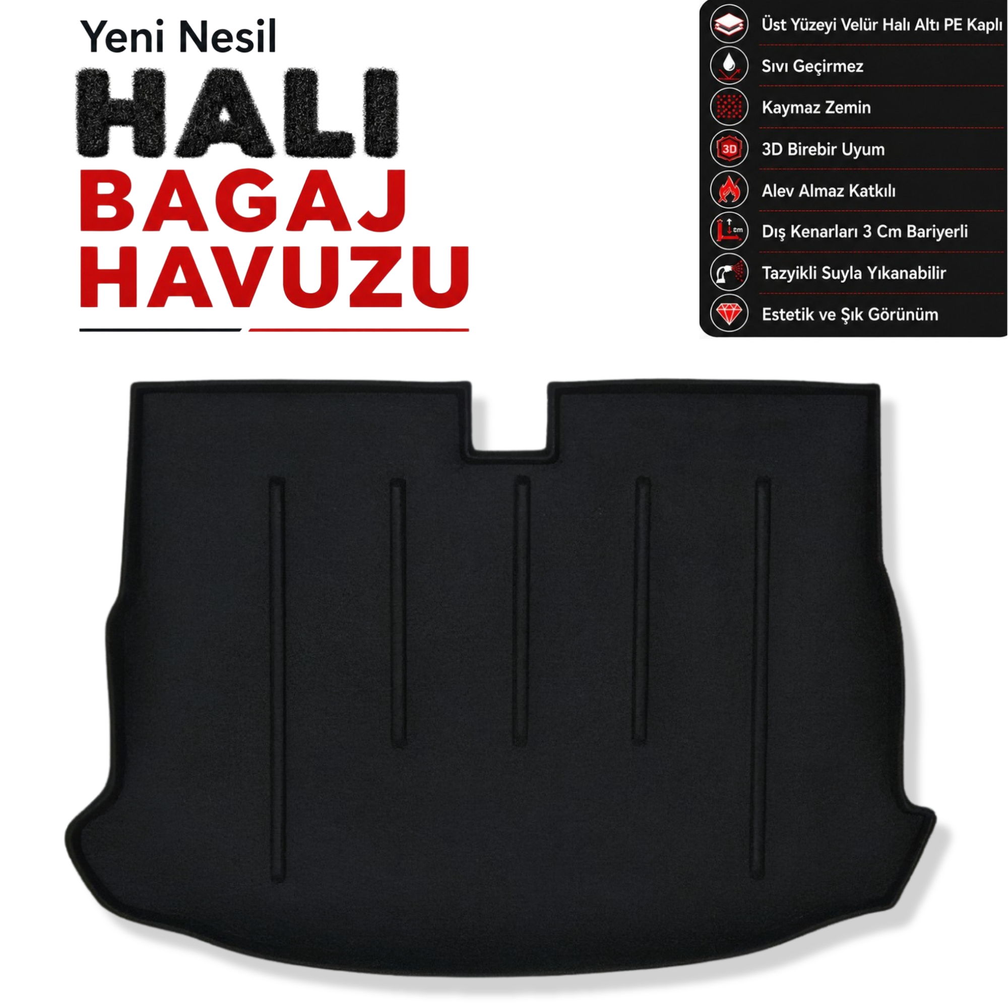 Volkswagen Scirocco Halı Bagaj Havuzu (2008 - 2017 Arası)