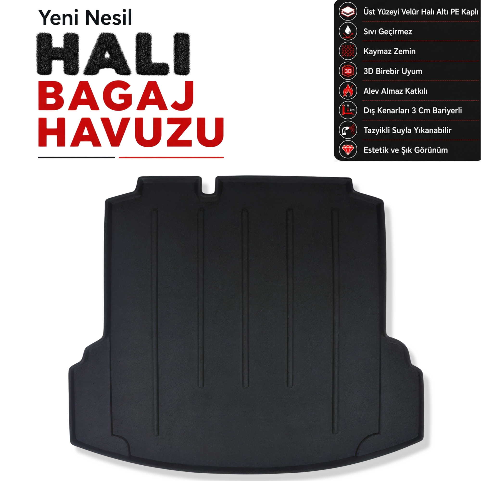 Volkswagen Jetta Trendline Halı Bagaj Havuzu (2011 - 2020 Arası)