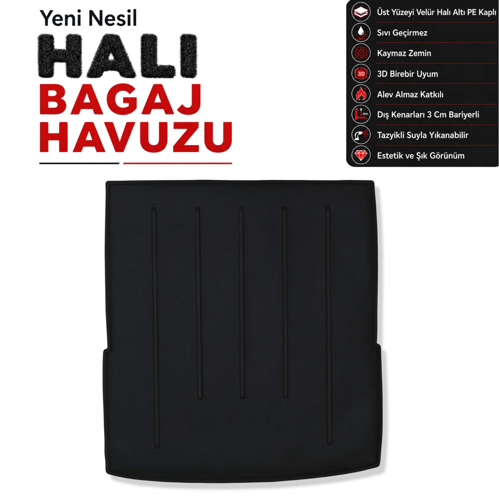 Volkswagen Passat Variant B7 Halı Bagaj Havuzu (2010 - 2014 Arası)