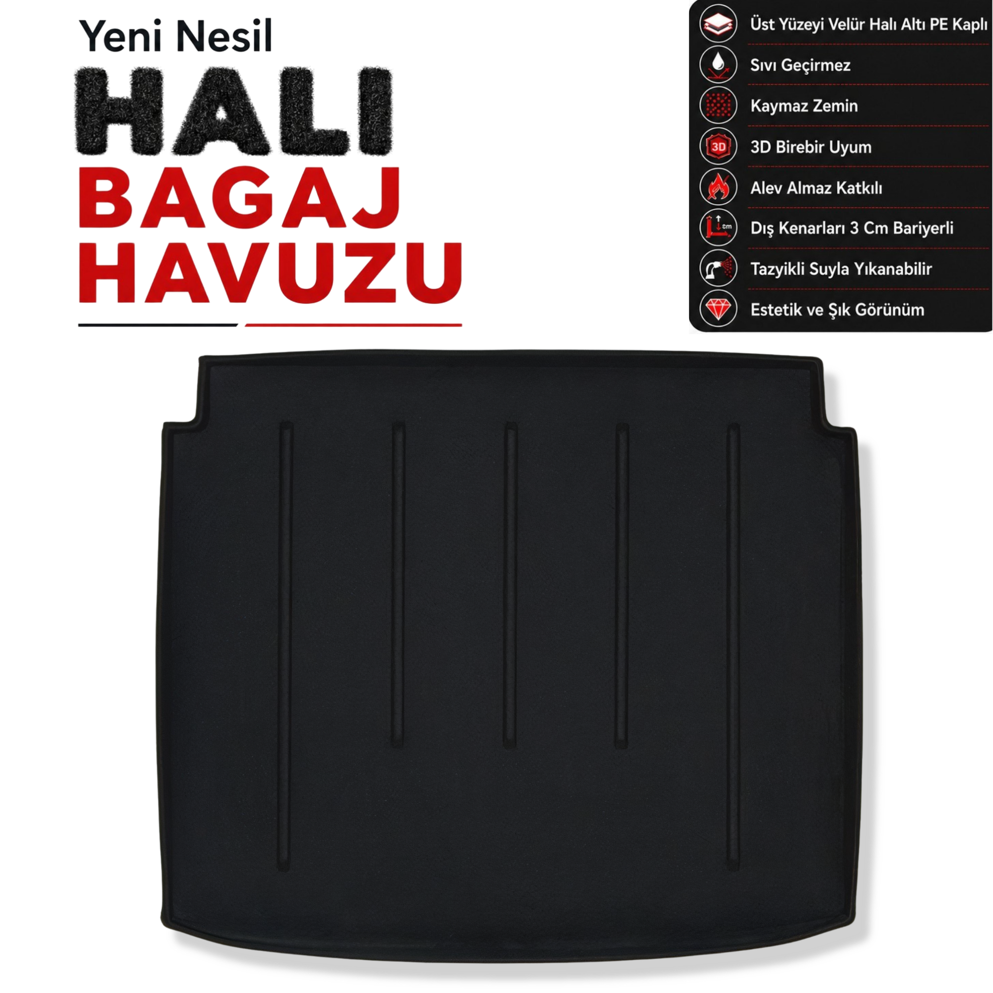 Volkswagen Tiguan Trend Fun Halı Bagaj Havuzu (2017 - 2025 Arası)