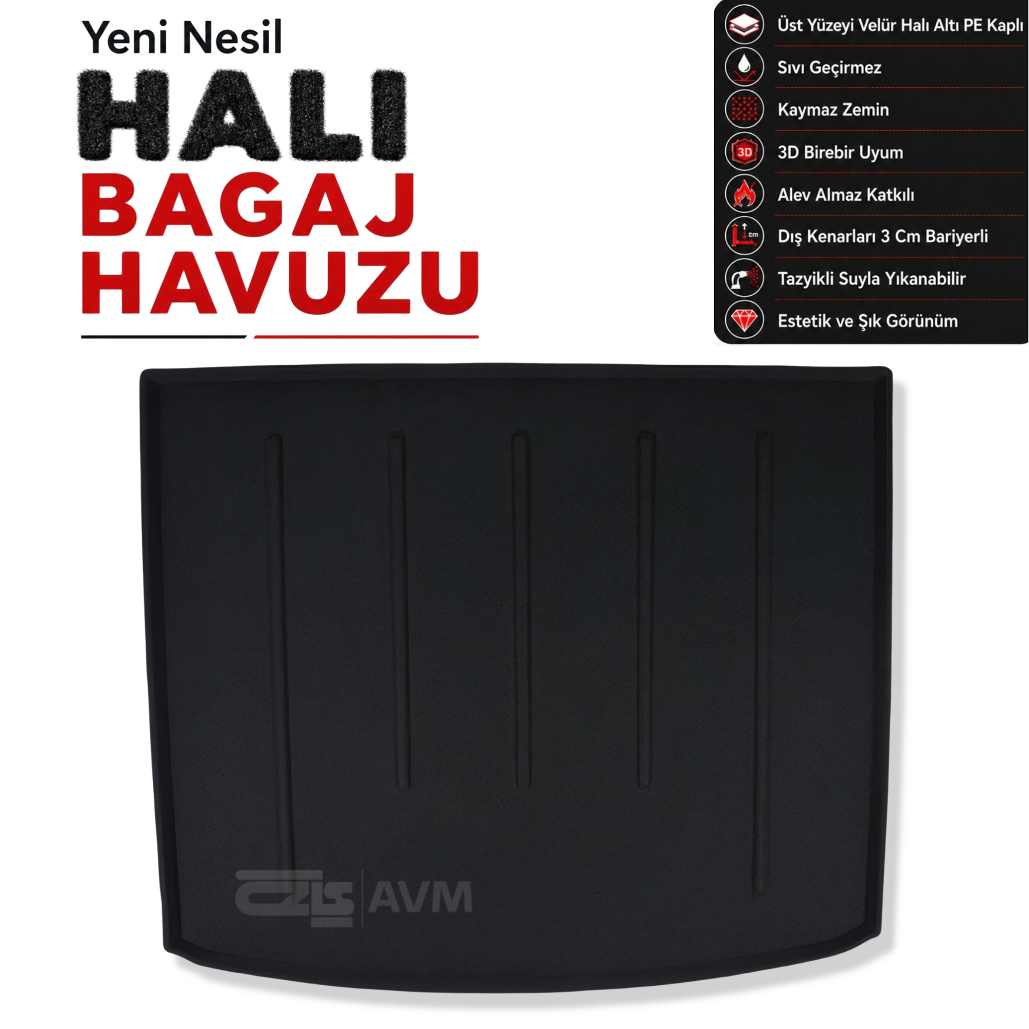 Volkswagen Touareg Halı Bagaj Havuzu (2010 - 2018 Arası)