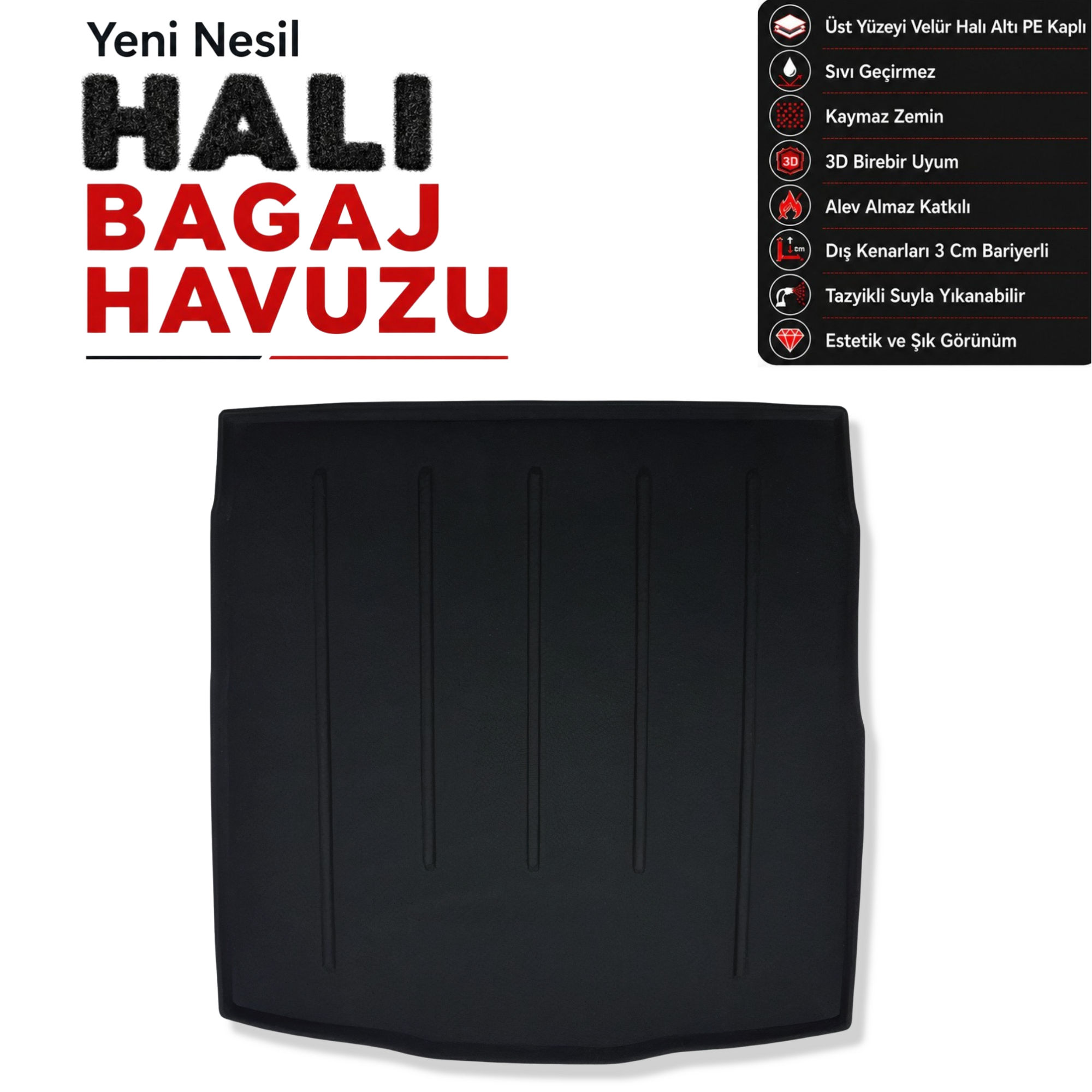 Volkswagen Passat Halı Bagaj Havuzu (B8 - 2014 - 2023 Arası)