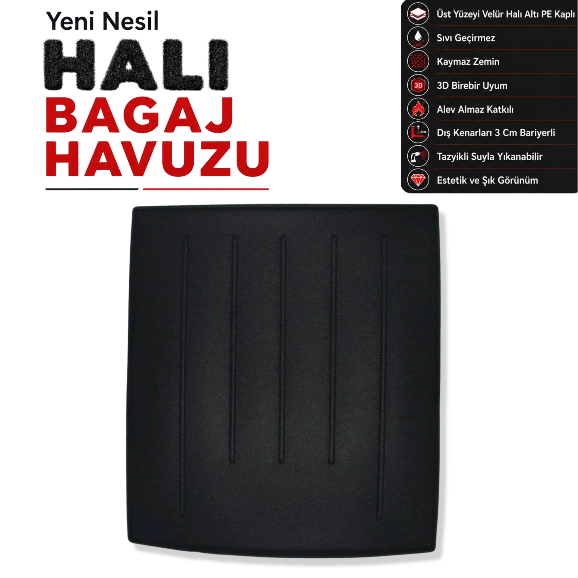 Volkswagen Passat Alltrack Halı Bagaj Havuzu (2014 - 2019 Arası)
