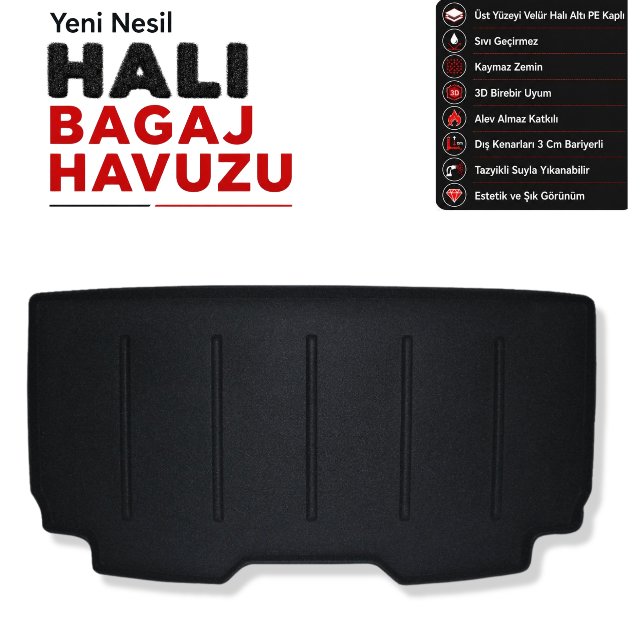 Volkswagen Multivan Halı Bagaj Havuzu (2023 Sonrası) (Elektirikli)