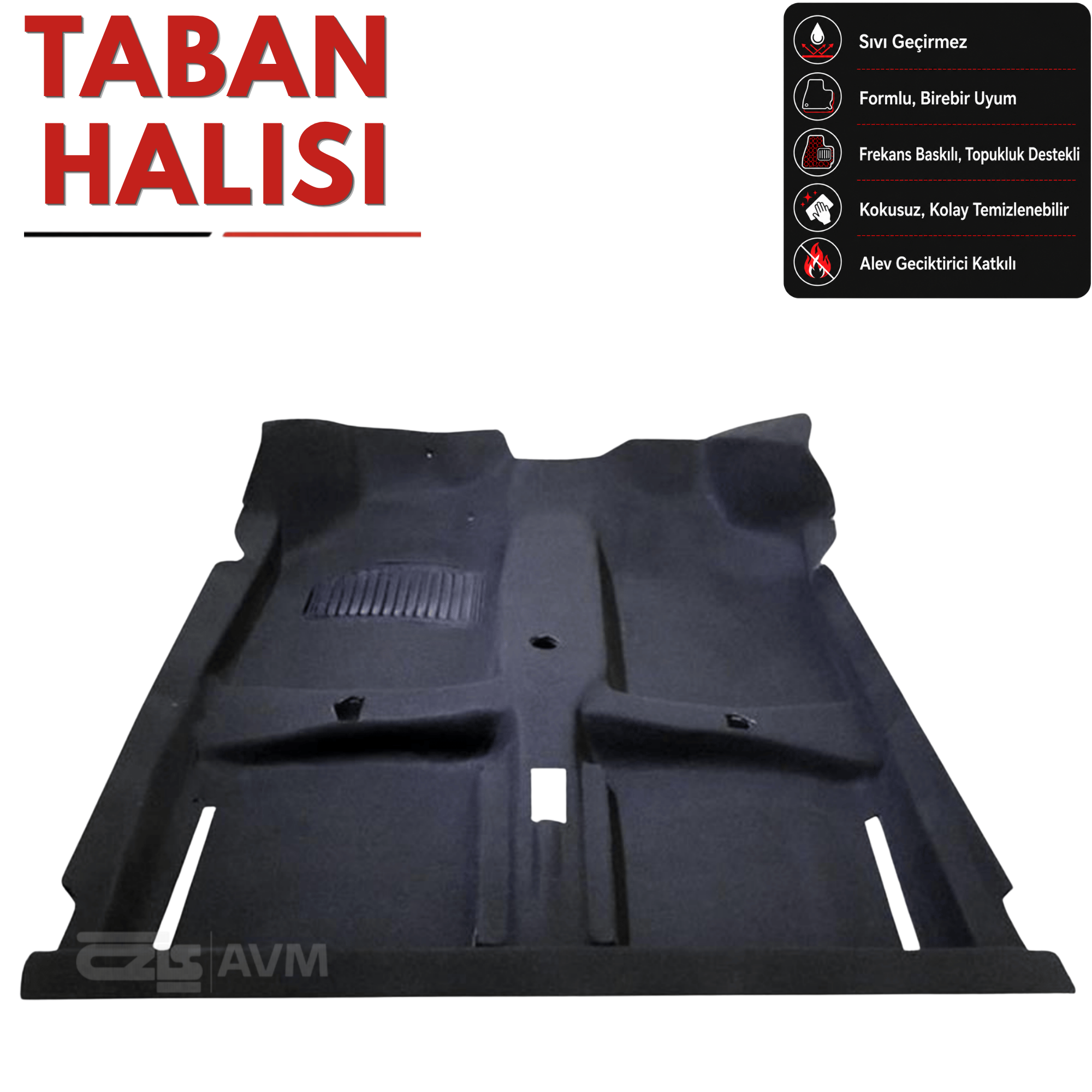 Volkswagen Golf 1 Taban Halısı Tek Parça (1974 - 1983 Arası)