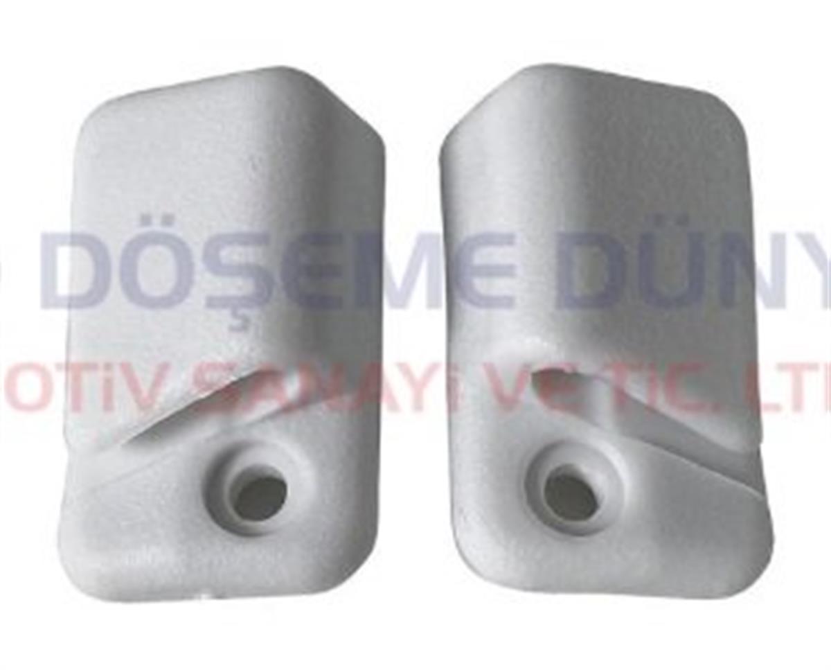 W 1300 1303 GÜNEŞLİK TUTUCU PLASTİK BEYAZ 2 ADET