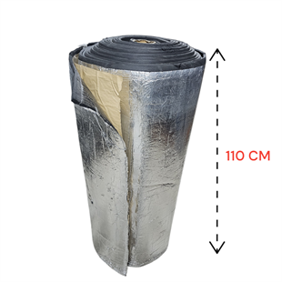ALÜMİNYUMLU KAUÇUK YAPIŞKANLI (Kalınlık: 9mm / En: 110cm)