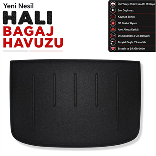 Audi A1 Sportback Halı Bagaj Havuzu (2010 - 2018 Arası)