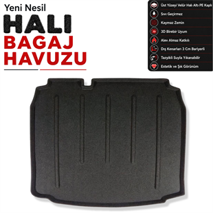 Audi A3 Sportback Halı Bagaj Havuzu (2006 - 2012 Arası)