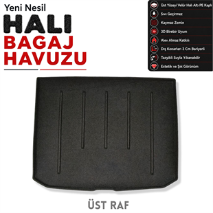 Audi A3 Sportback Halı Bagaj Havuzu (2013 - 2021 Arası)