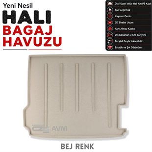 BMW X3 Halı Bagaj Havuzu F25 (2010 - 2017 Arası)