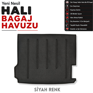 BMW X3 Halı Bagaj Havuzu F25 (2010 - 2017 Arası)