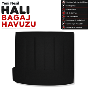 BMW X6 Halı Bagaj Havuzu E71 (2008 - 2014 Arası)