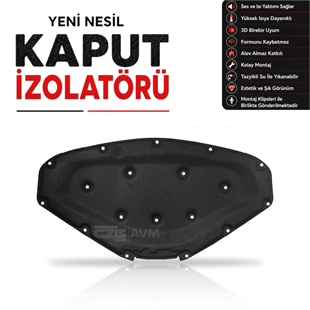 BMW 3 Serisi F30 Kaput izolatörü (2011-2019 Arası)