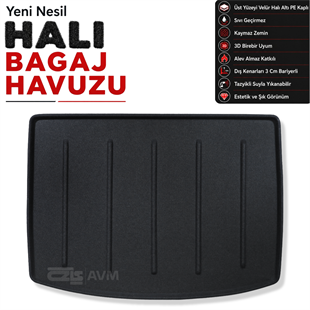 BYD Atto 2 Alt - Üst Raf Uyumlu Halı Bagaj Havuzu (2025 Sonrası)