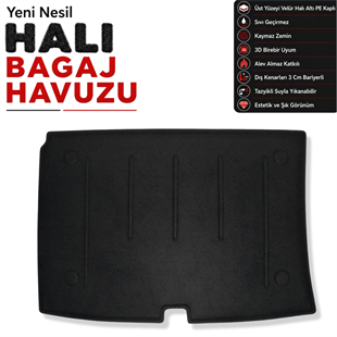 Citroen Nemo Combi Halı Bagaj Havuzu (2008 Sonrası)