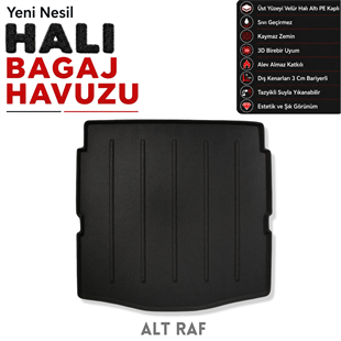 Citroen C5 Aircross Elektrikli / Hybrid Uyumlu Halı Bagaj Havuzu (2025 Sonrası)