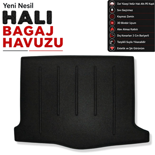 Dacia Sandero Stepway Halı Bagaj Havuzu (2013 - 2021 Arası)